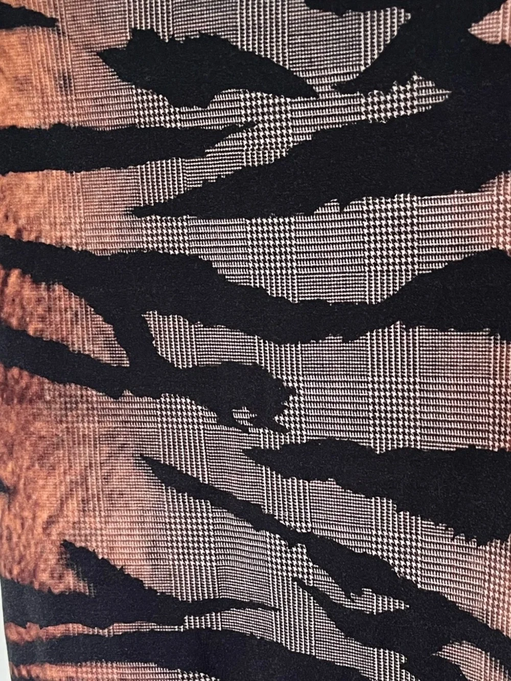 McQ ALEXANDER MCQUEEN | Animal Multi Tiger Print Cotton Pencil Skirt | Size XS